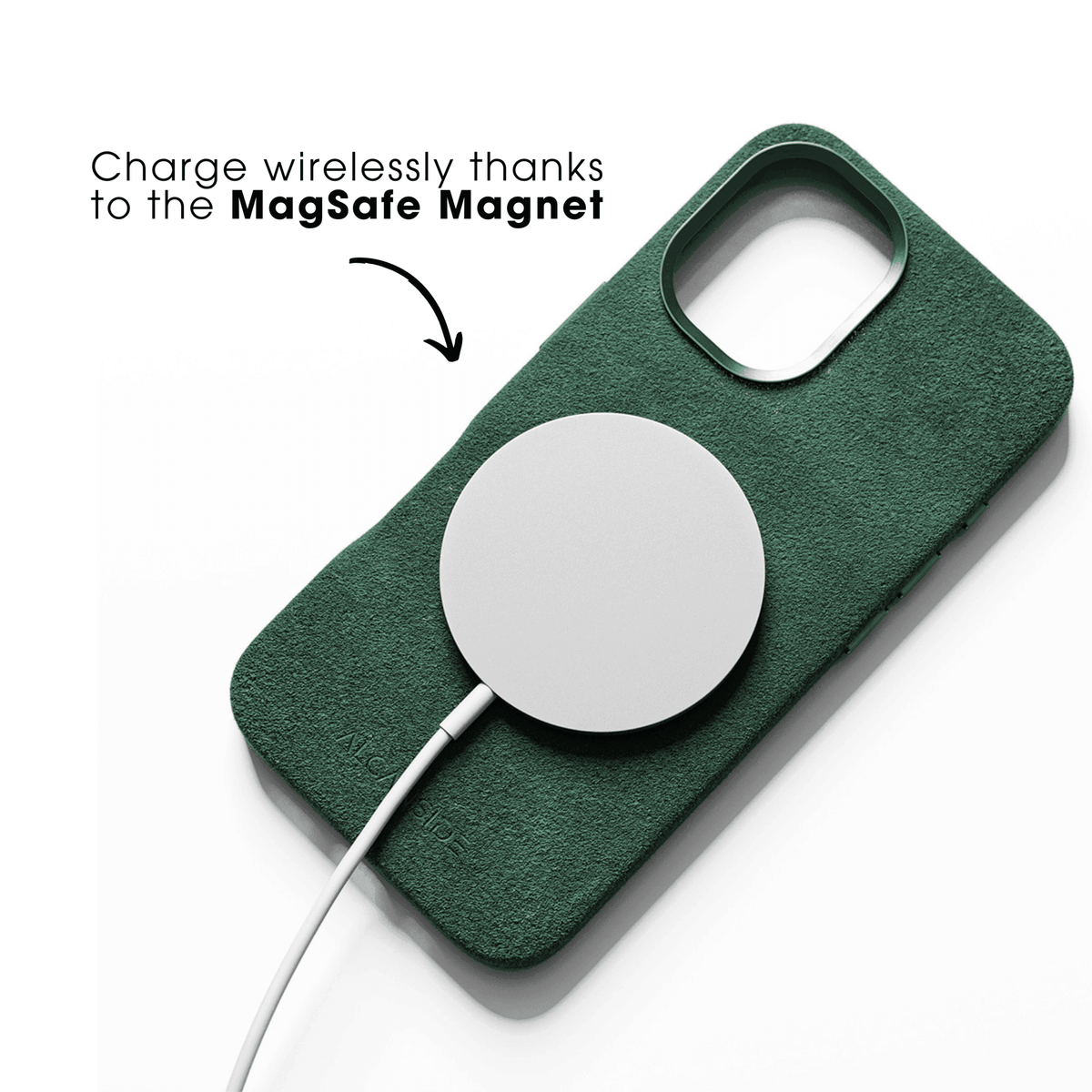 iPhone 17e - Alcantara Case - Midnight Green