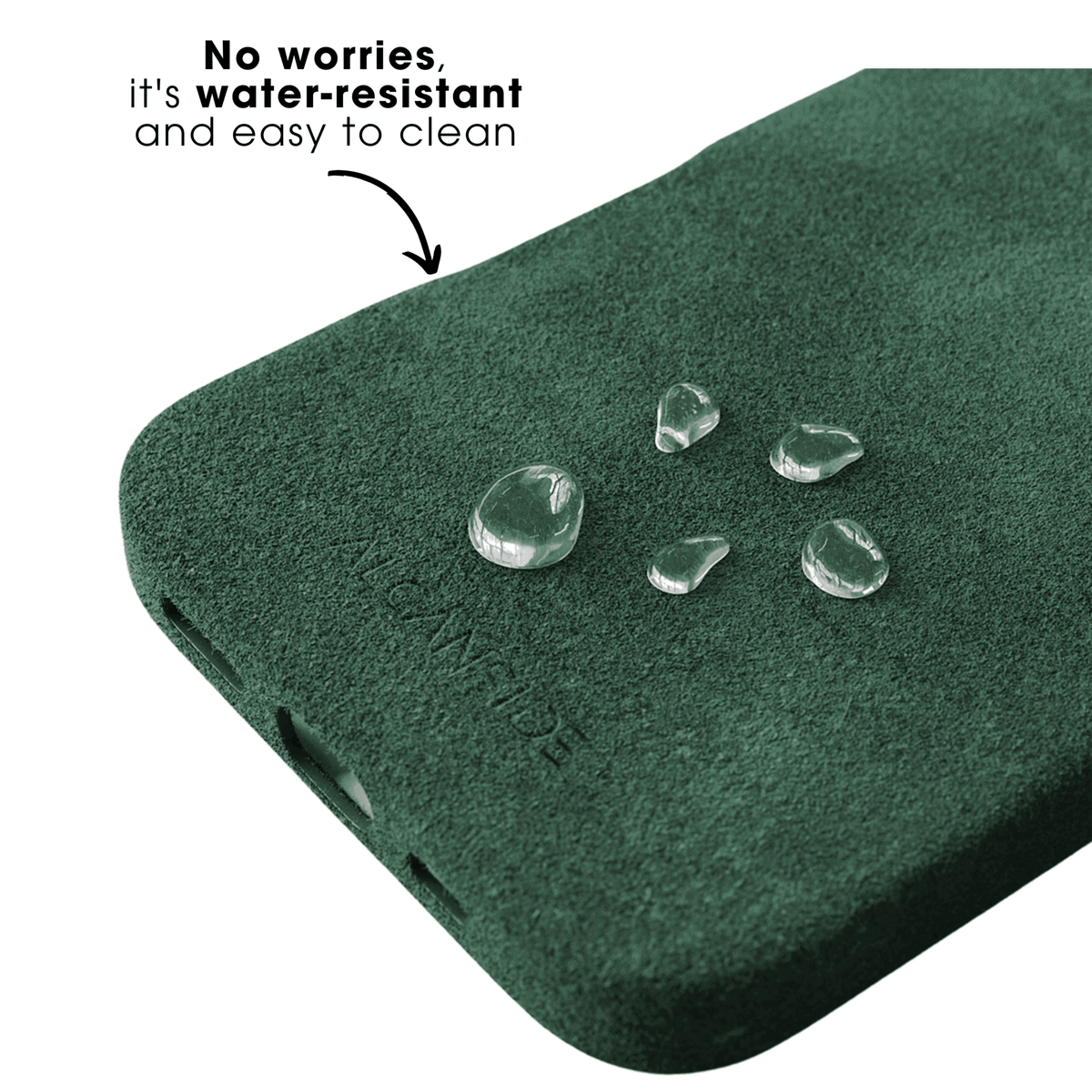 iPhone 16 - Alcantara Case - Midnight Green