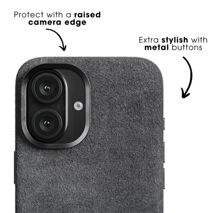 iPhone 17e - Alcantara Case - Nardo Gray