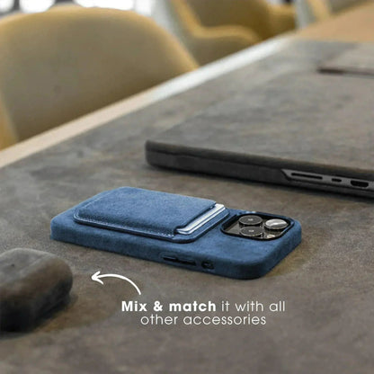 iPhone 15 Pro Max - Alcantara Case - Ocean blue
