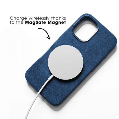 iPhone 17e - Alcantara Case - Ocean blue