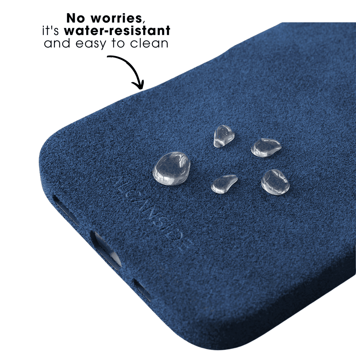 iPhone 17e - Alcantara Case - Ocean blue