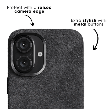 iPhone 17e - Alcantara Case - Space Grey