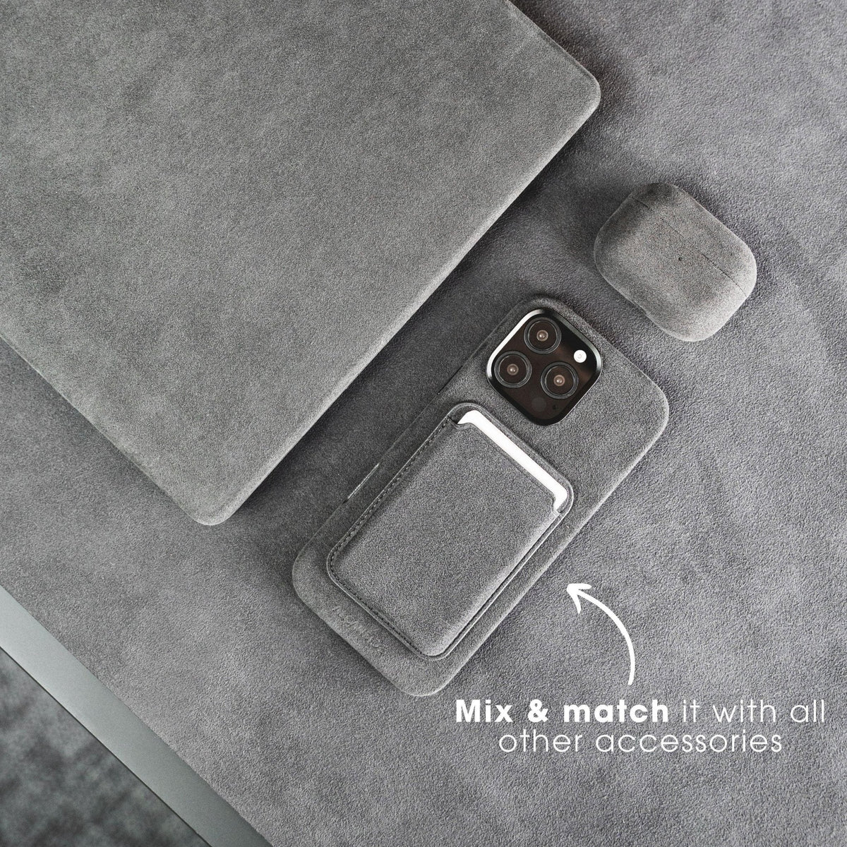 iPhone 17e - Alcantara Case - Space Grey