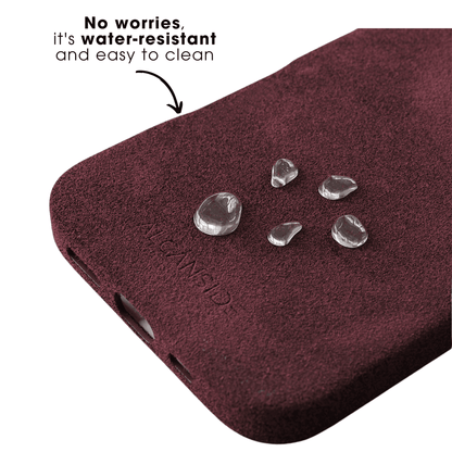 iPhone 17e - Alcantara Case - Wine Red