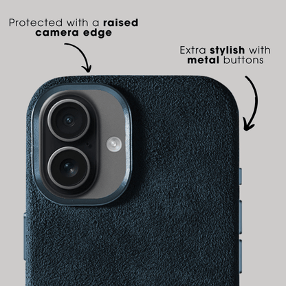 iPhone 17 - Alcantara Case - Navy Blue