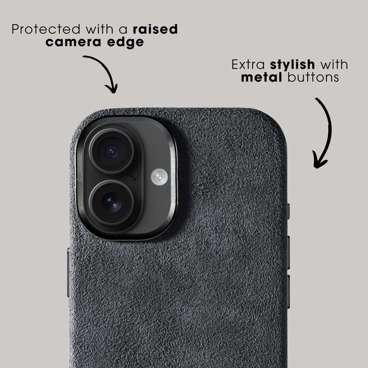 iPhone 17 - Alcantara Case - Space Grey