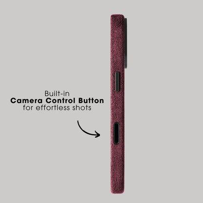 iPhone 17 - Alcantara Case - Wine Red