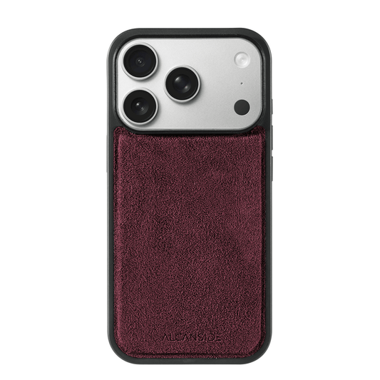 iPhone 17 Pro - Alcantara Back Cover - Wine Red