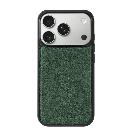 iPhone 17 Pro Max - Alcantara Back Cover - Midnight Green