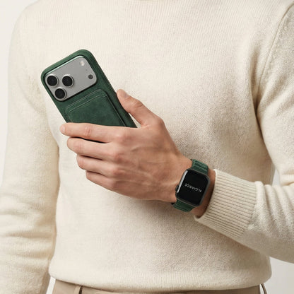 iPhone 17 Pro - Alcantara Case - Midnight Green