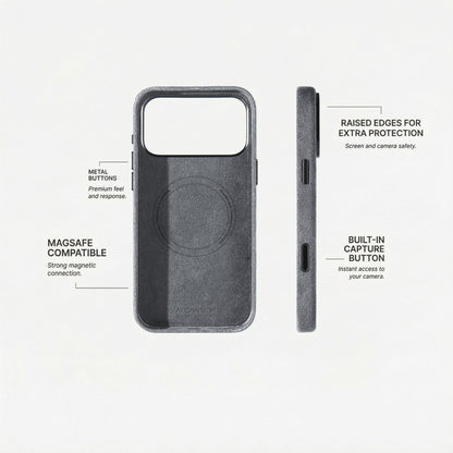 iPhone 18 Pro - Alcantara Case - Nardo Gray