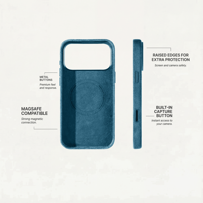 iPhone 18 Pro - Alcantara Case - Ocean Blue