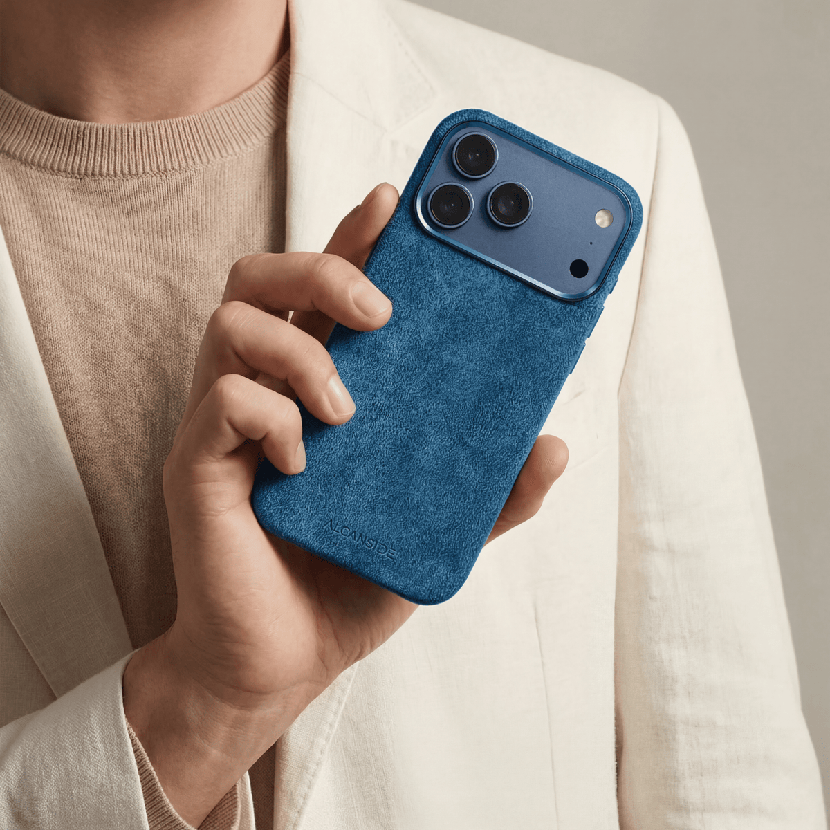 iPhone 17 Pro Max - Alcantara Case - Ocean Blue
