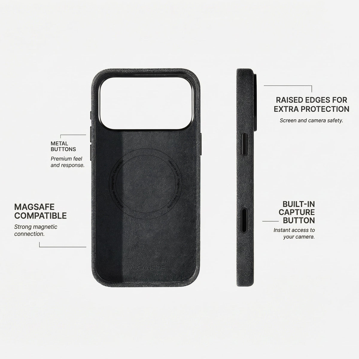iPhone 18 Pro - Alcantara Case - Space Grey