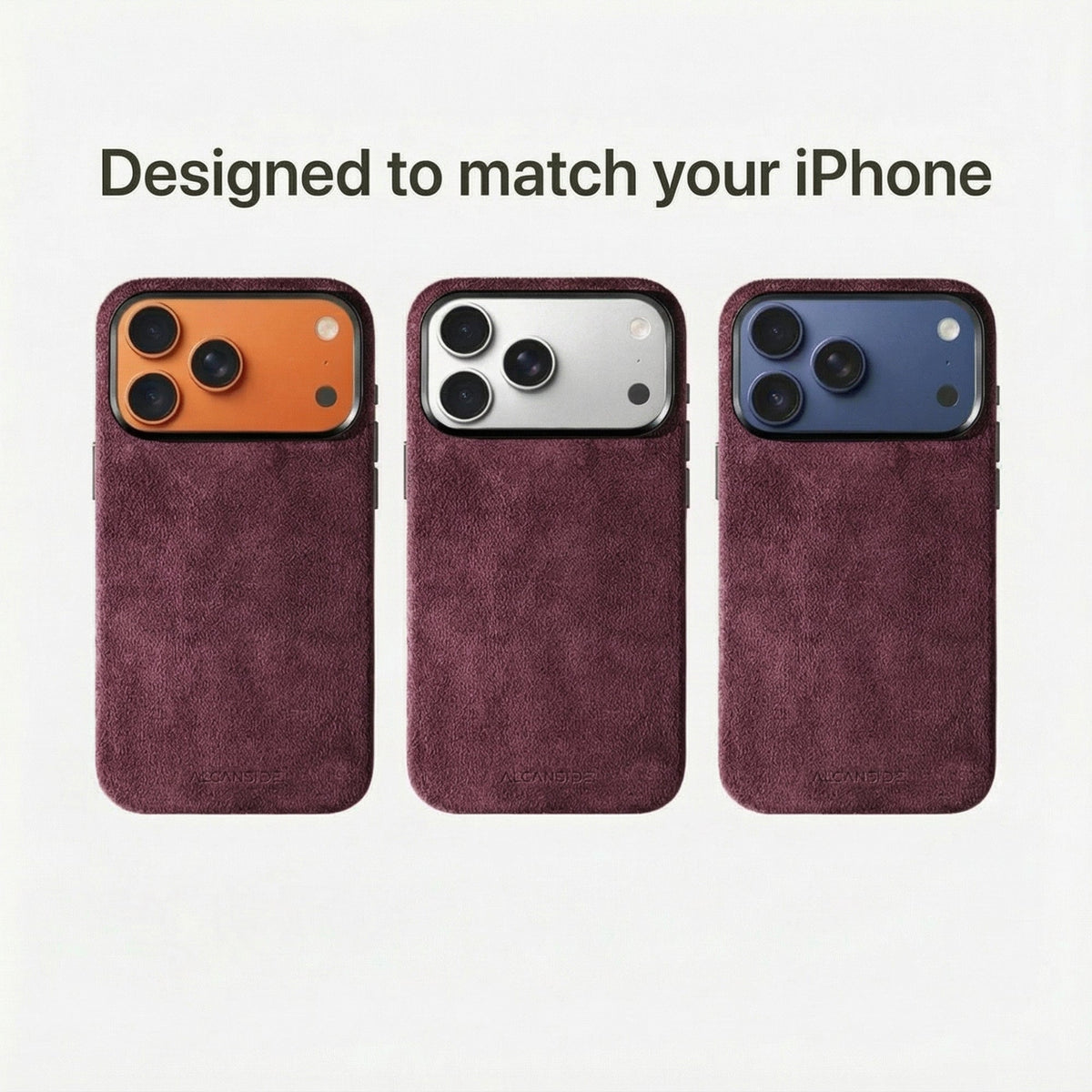iPhone 17 Pro - Alcantara Case - Wine Red