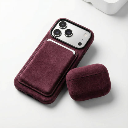 iPhone 17 Pro - Alcantara Case - Wine Red