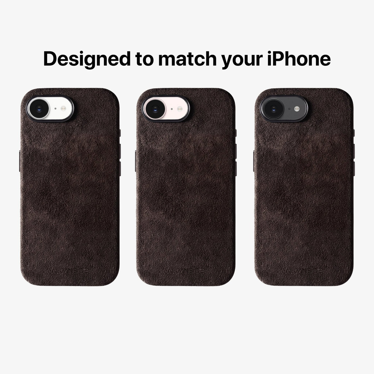 iPhone 17e - Alcantara Case - Chocolate Brown