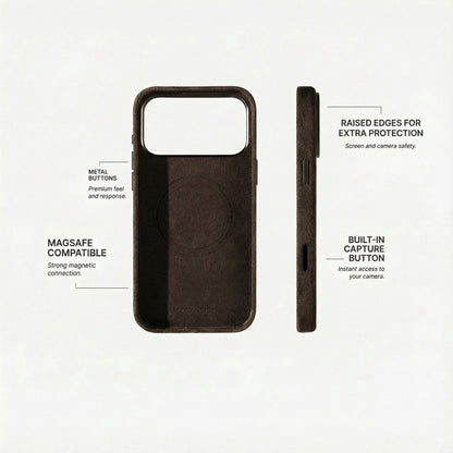 iPhone 18 Pro - Alcantara Case - Chocolate Brown