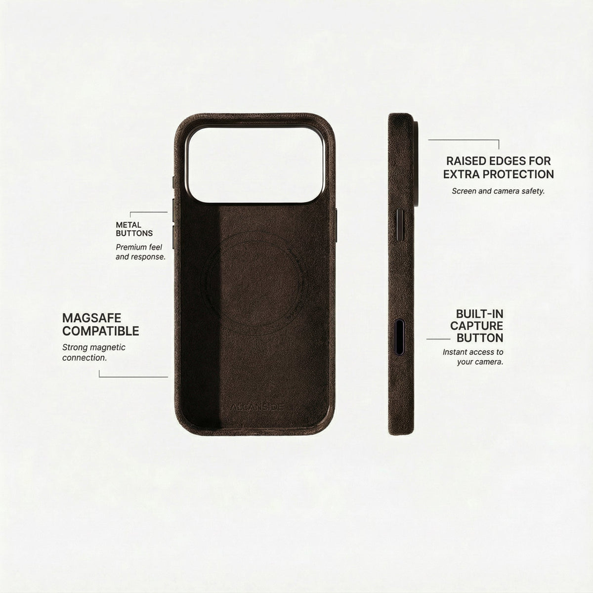 iPhone 17 Pro Max - Alcantara Case - Chocolate Brown
