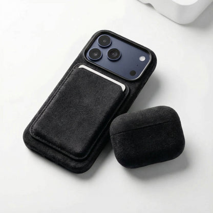 iPhone Alcantara Case - Deep Black