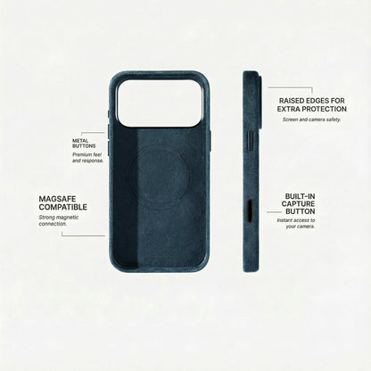 iPhone 17 Pro Max - Alcantara Case - Navy Blue