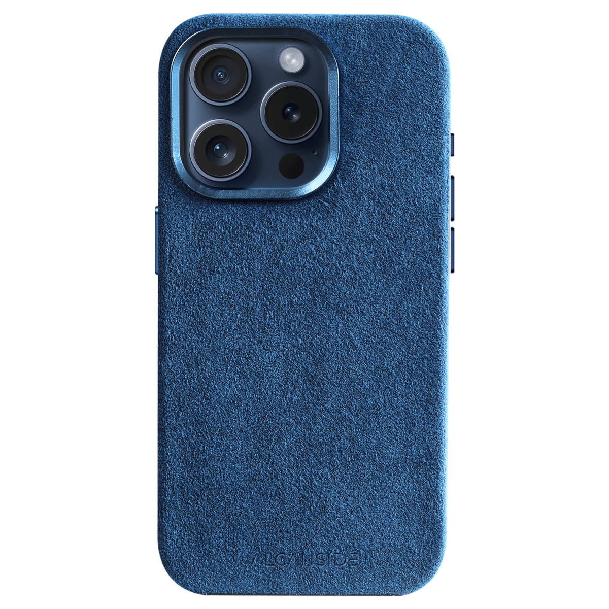 iPhone Alcantara Case - Ocean blue