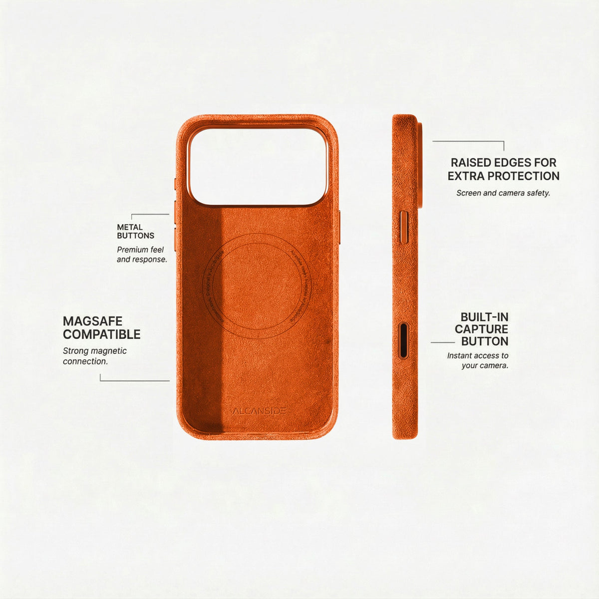 iPhone 17 Pro - Alcantara Case - Orange