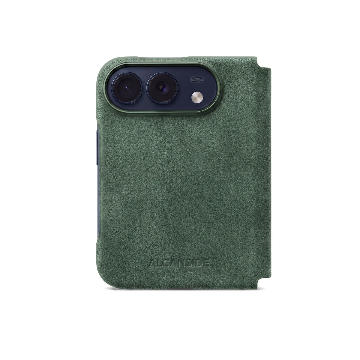 iPhone Duo - Alcantara Case - Midnight Green