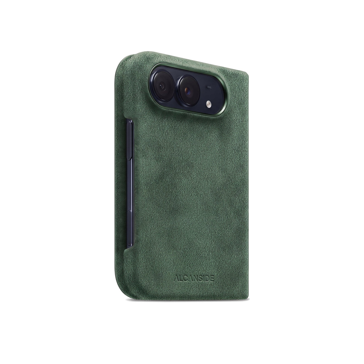 iPhone Duo - Alcantara Case - Midnight Green