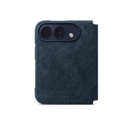 iPhone Duo - Alcantara Case - Navy Blue