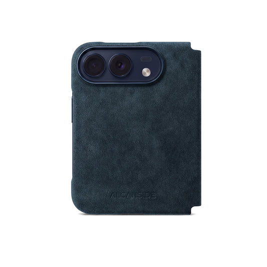 iPhone Duo - Alcantara Case - Navy Blue