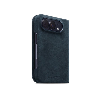 iPhone Duo - Alcantara Case - Navy Blue