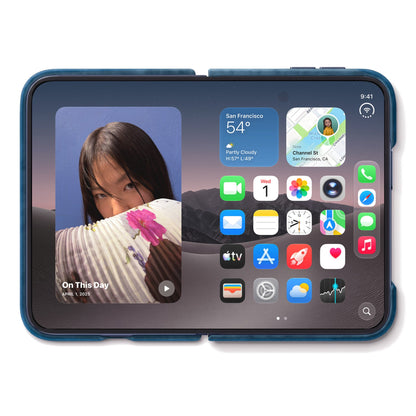 iPhone Duo - Alcantara Case - Ocean Blue