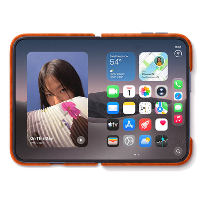 iPhone Duo - Alcantara Case - Orange
