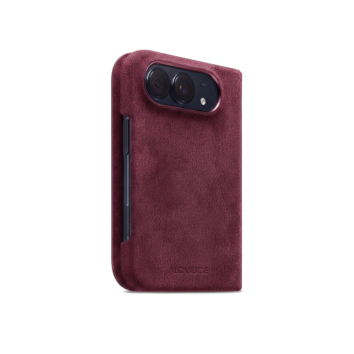 iPhone Duo - Alcantara Case - Wine Red