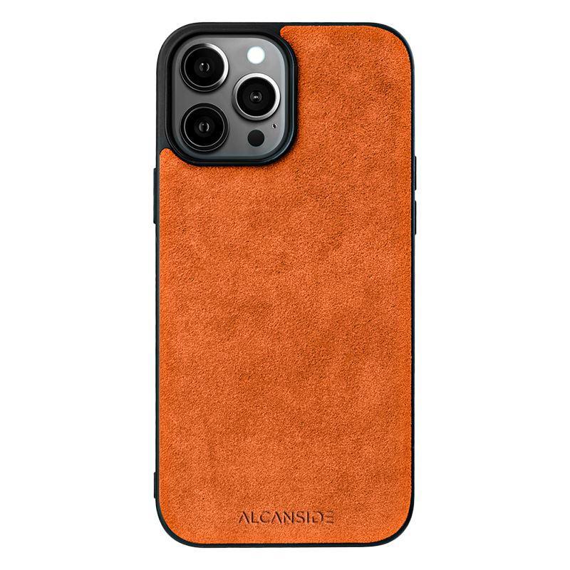 iPhone X & XS - Alcantara Back Cover - Orange