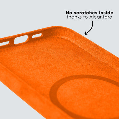 Limited Edition - iPhone 13 Pro Max - Alcantara Case - Orange