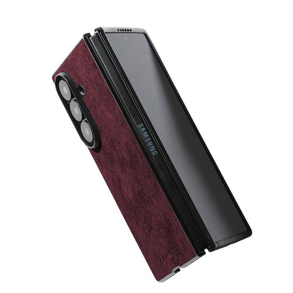 Samsung Galaxy Z Fold 7 - Alcantara Case - Wine Red