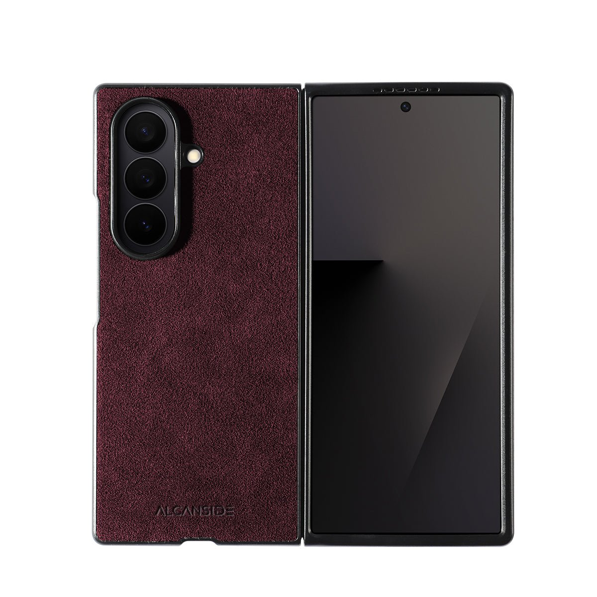 Samsung Galaxy Z Fold 7 - Alcantara Case - Wine Red