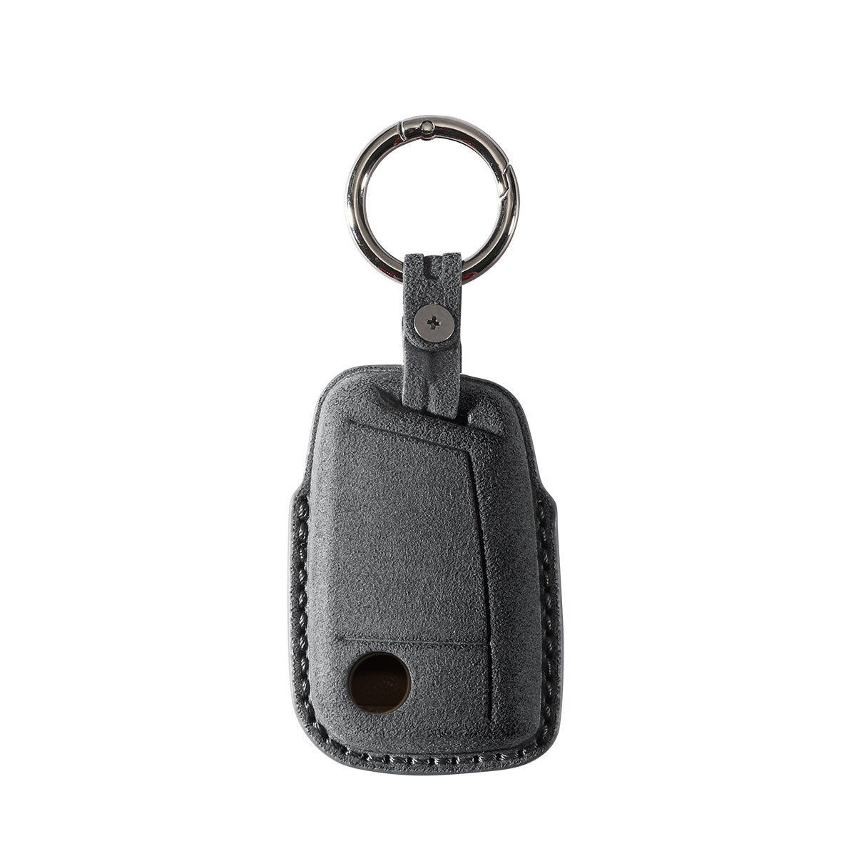 Alcantara Car Key Fob Cover for Volkswagen | Model F with Buckle - Space Grey